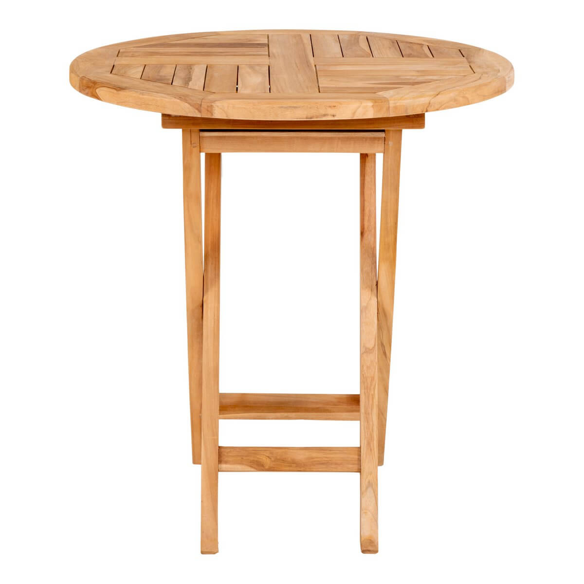 Oviedo bijzettafel teakhout naturel - Ø 70 × 75 cm