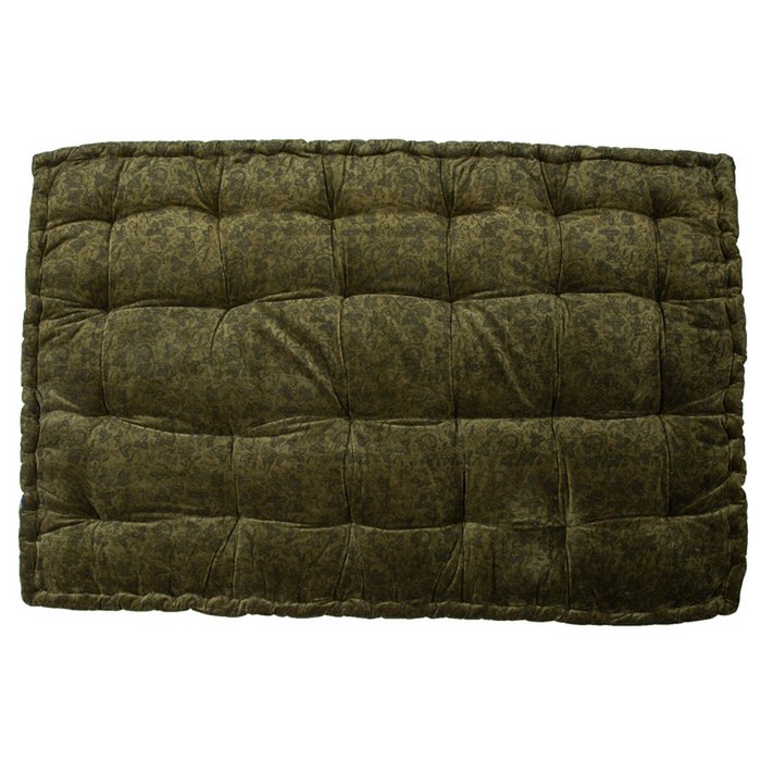 Palletkussen Mosgroen Fluweel 120×80 cm – Zachte Touch & Warme Uitstraling - MrsBLOOM - Casanovio