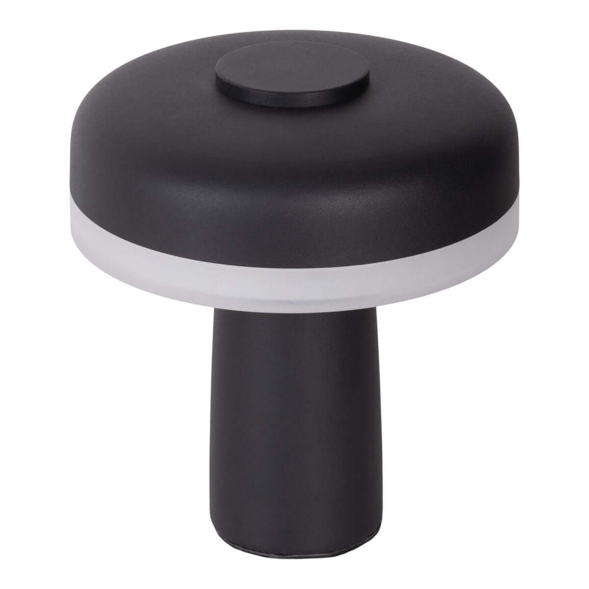 Pilu draadloze tafellamp zwart metaal - dimbaar met touch - Ø 15 × 16,5 cm