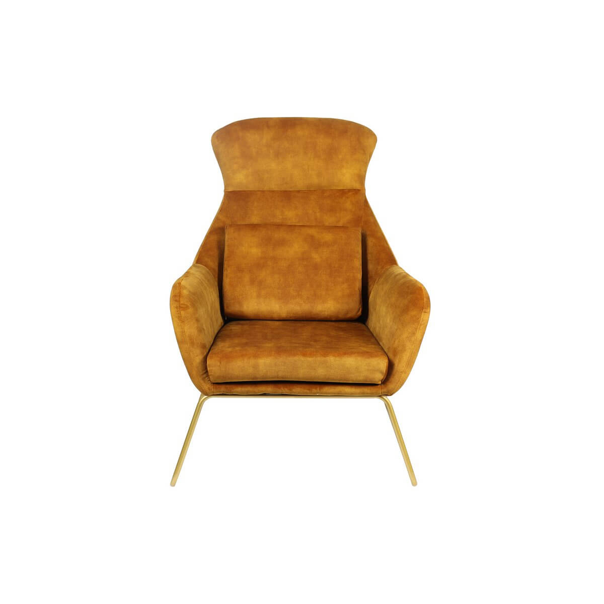Relax armchair made of gold velvet velor - SalesFever