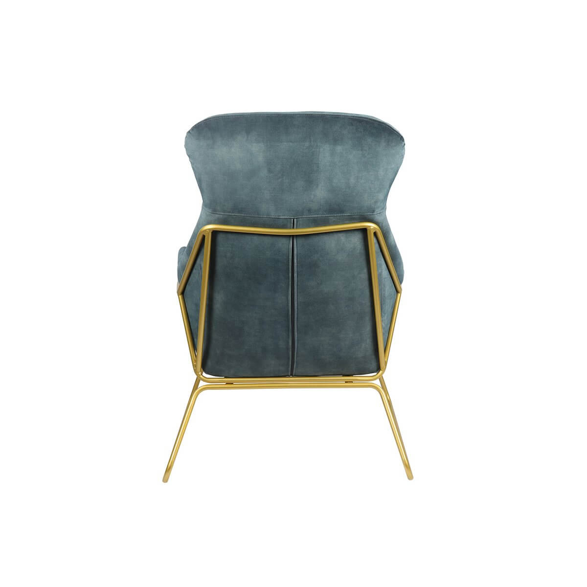 Relax armchair made of velvet velor blue - SalesFever