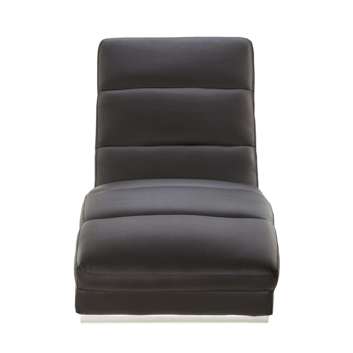 Relaxation lounger black imitation leather look - SalesFever