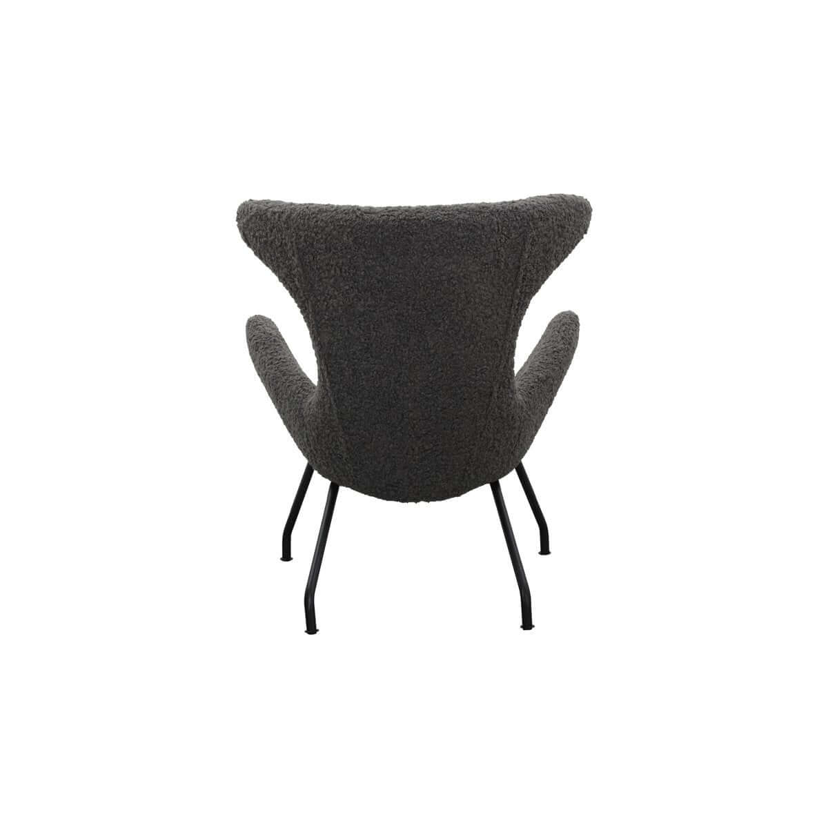 Relax armchair teddy fur grey - SalesFever