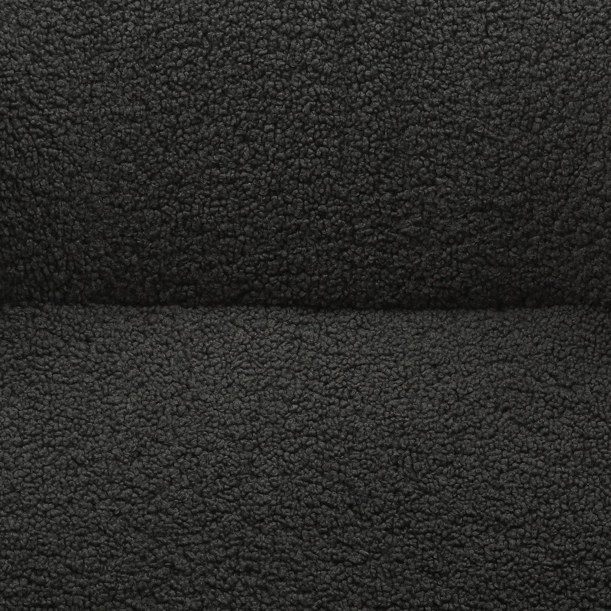 Relaxstoel Zwart met Hocker – Teddy Stof met Zwart Metalen Frame - SalesFever - Casanovio