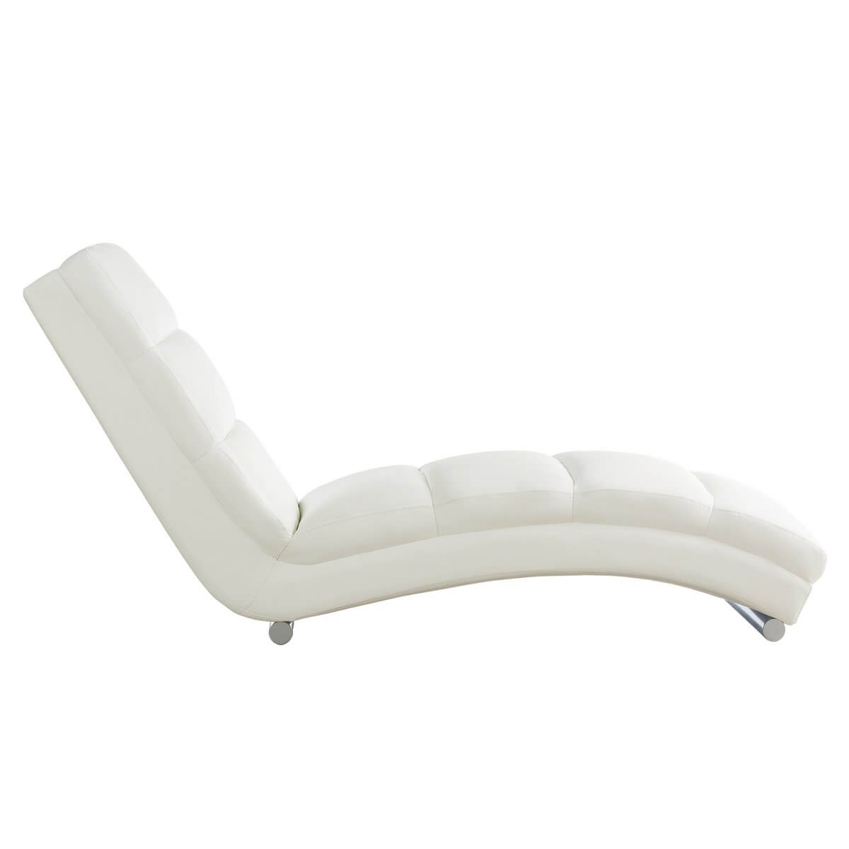 Relaxation lounger white imitation leather look - SalesFever