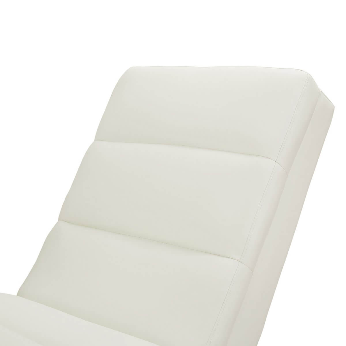 Relaxation lounger white imitation leather look - SalesFever