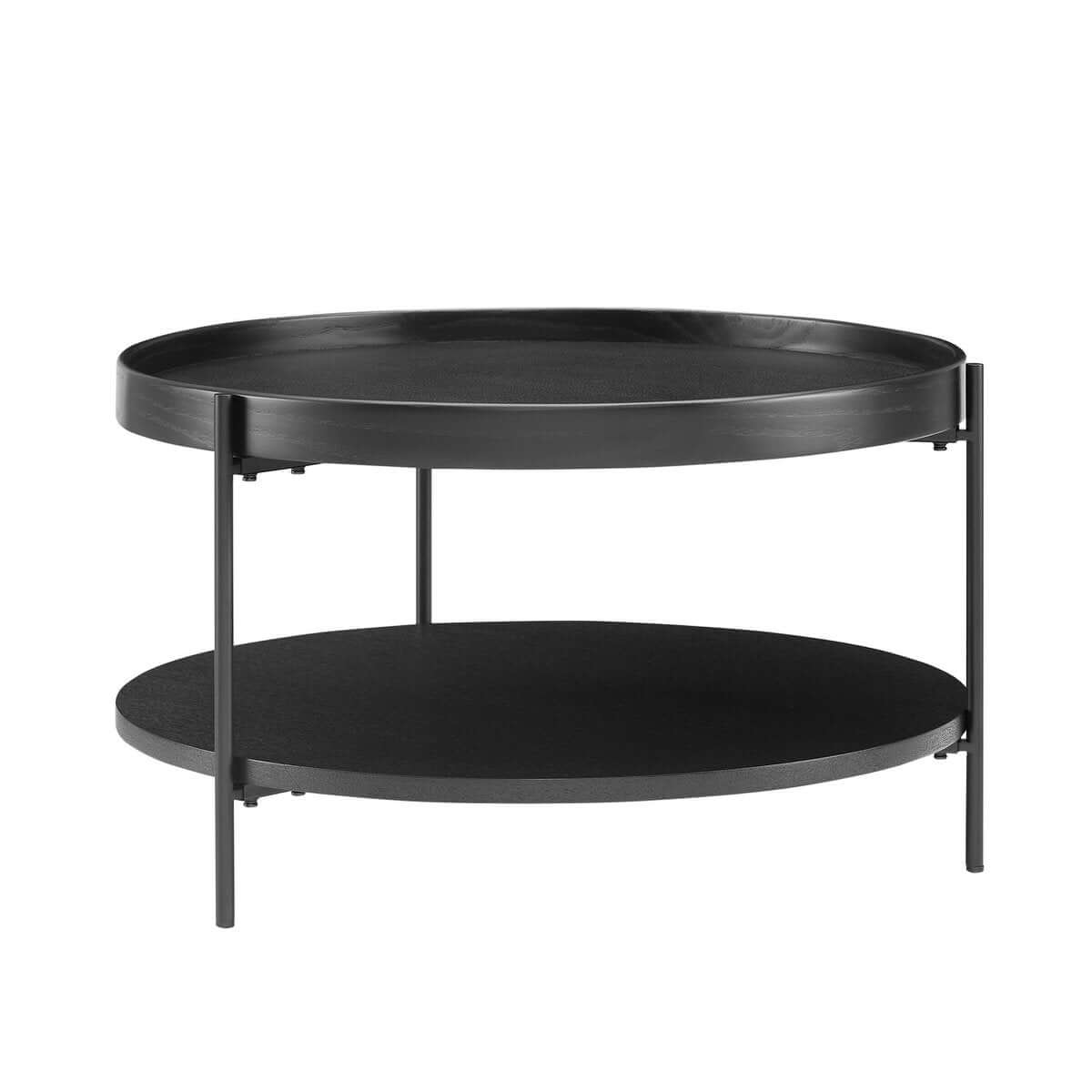 Salontafel Ø 69 cm zwart - SalesFever