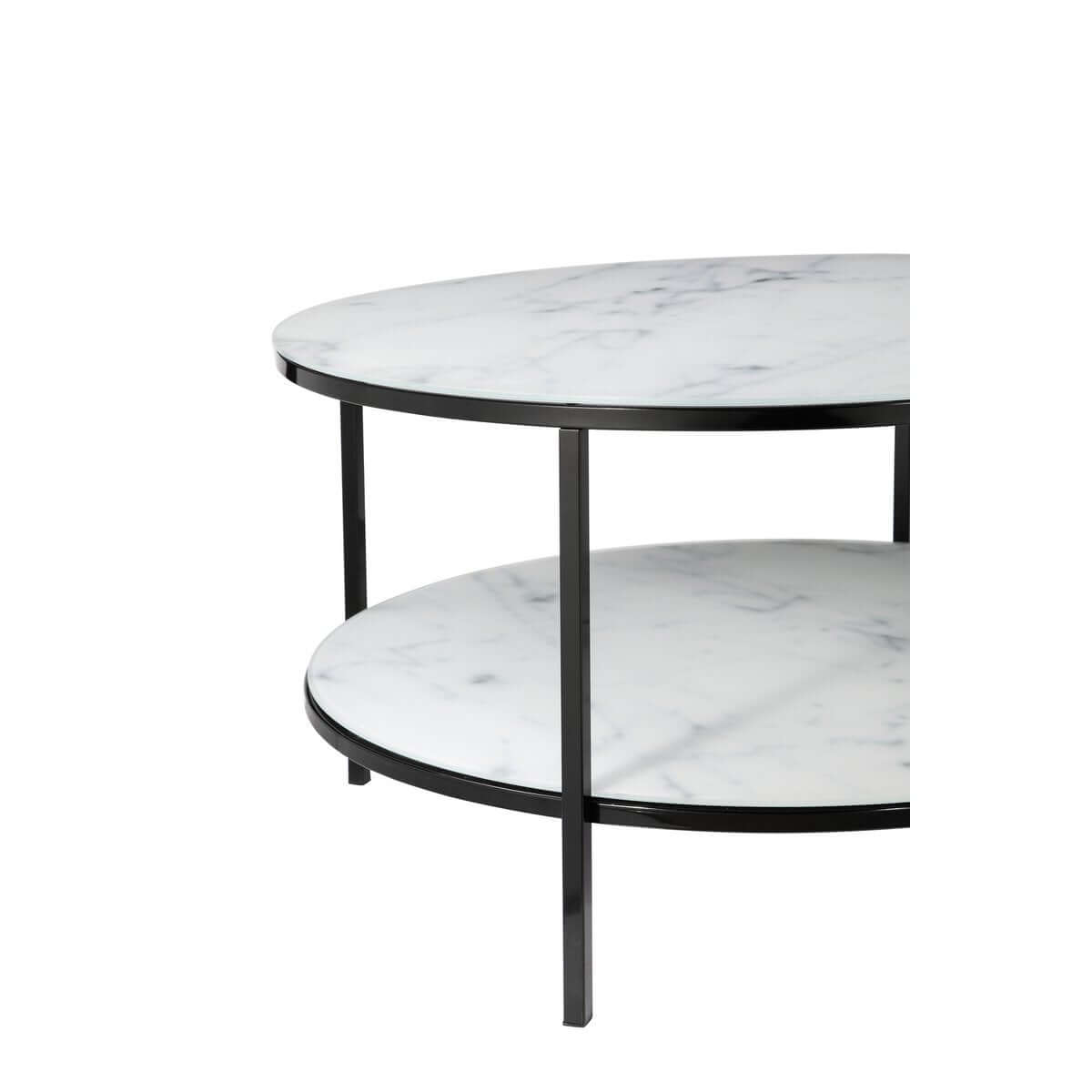 Salontafel met 2 planken Ø 80 cm - SalesFever