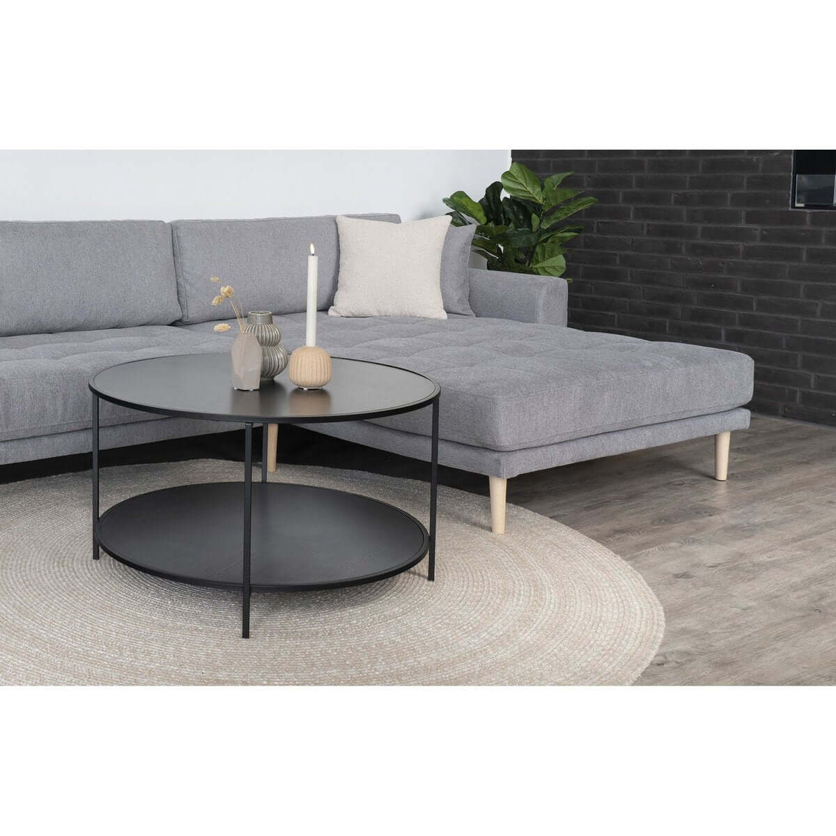 Savannah Kussen - Beige, gelust, 100% polyester, 45x45 cm - House Nordic ApS