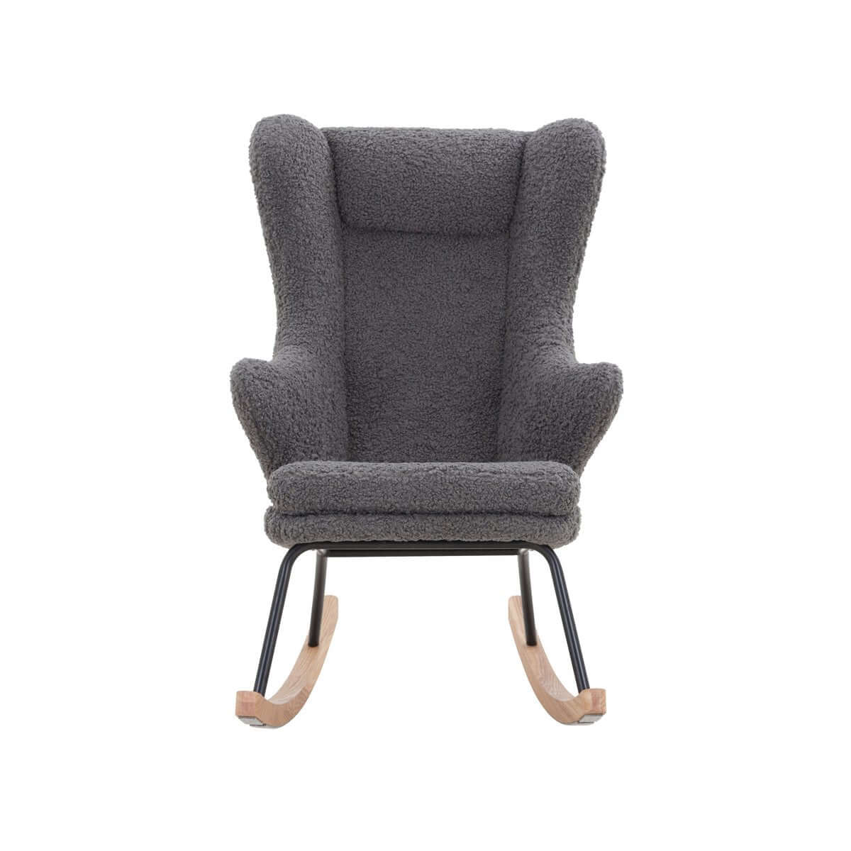 Rocking chair teddy fur grey - SalesFever