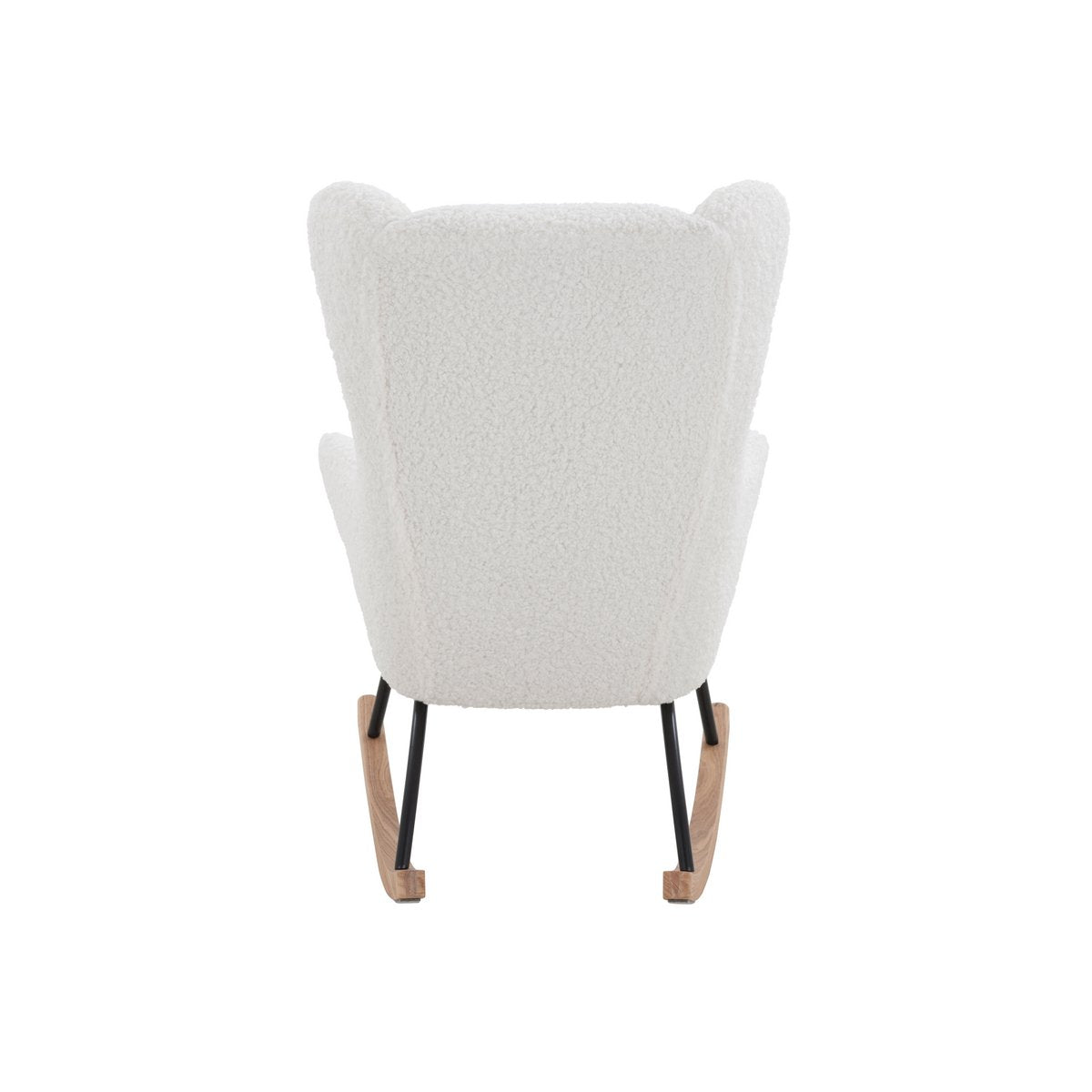 Schommelstoel Teddy Wit – Scandinavisch – Massief Hout & Metaal - SalesFever - Casanovio