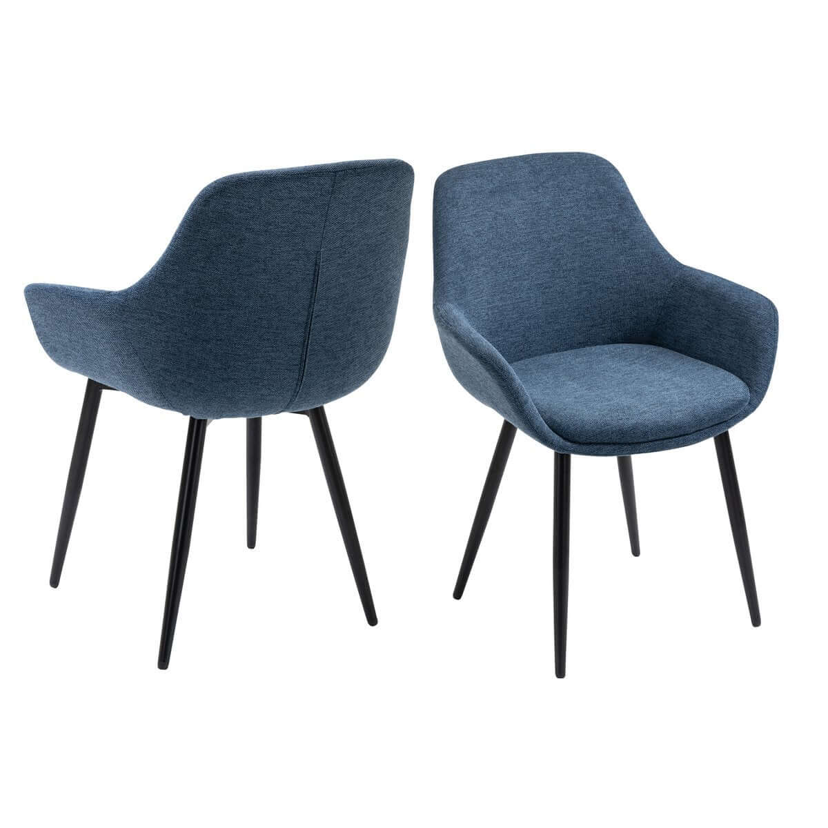 Set of 2 armchairs dark blue - SalesFever