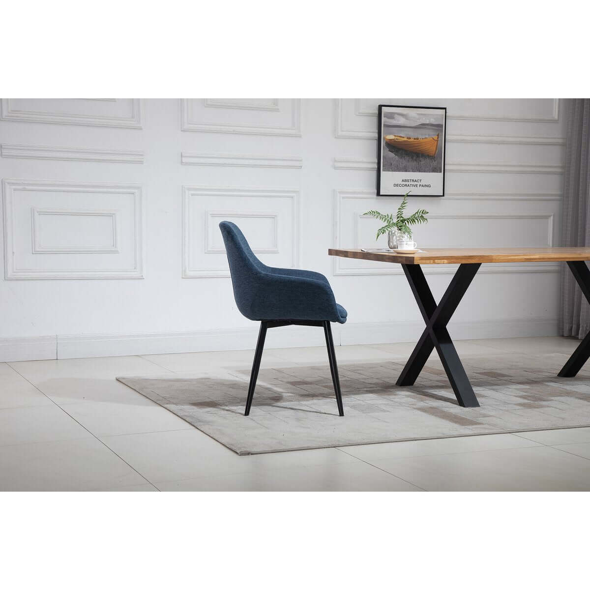 Set of 2 armchairs dark blue - SalesFever