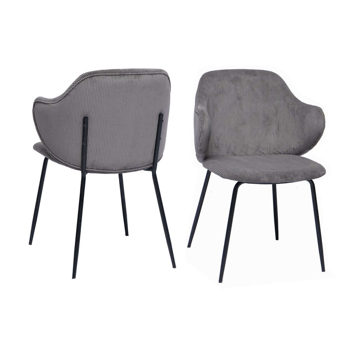 Set of 2 armchairs grey - SalesFever