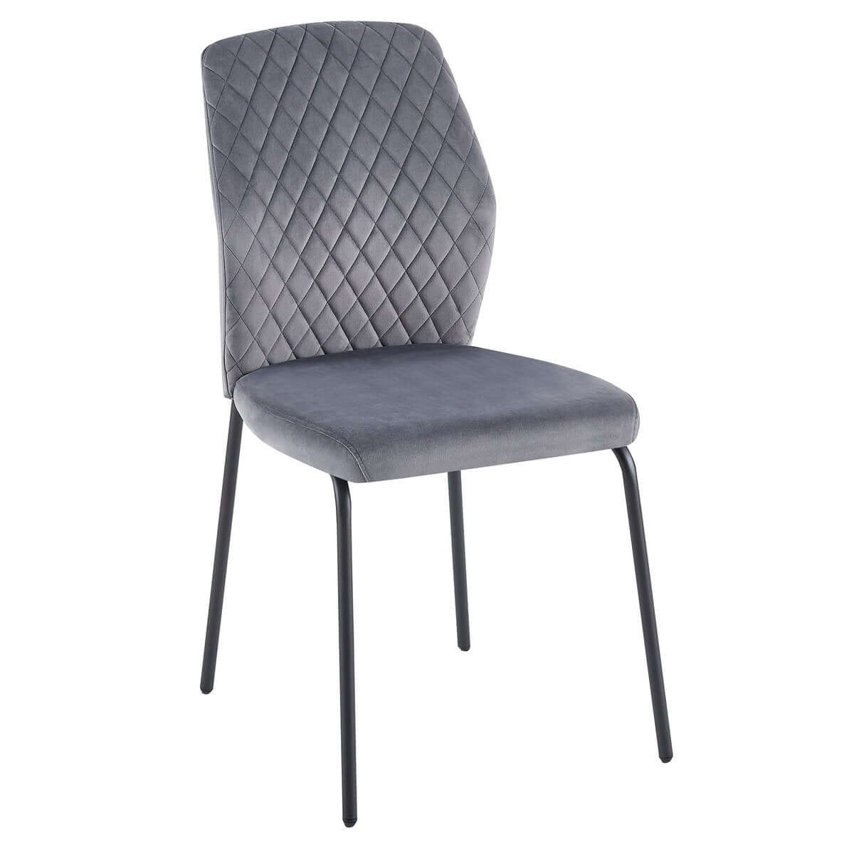 Chair set of 2 gray - SalesFever