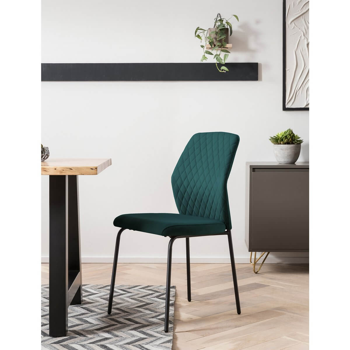 Chair set of 2 green - SalesFever