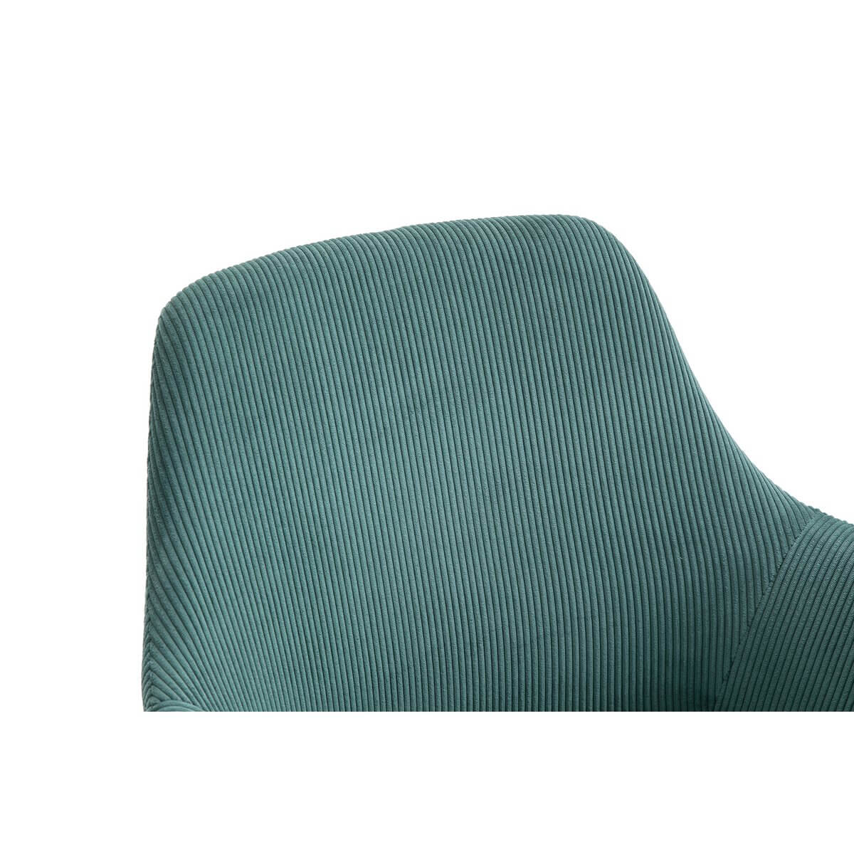 Set of 2 Corduroy Armchairs Green - SalesFever