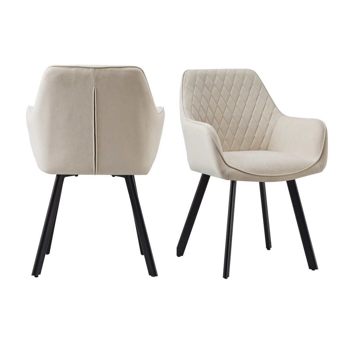 Set of 2 armchairs beige - SalesFever