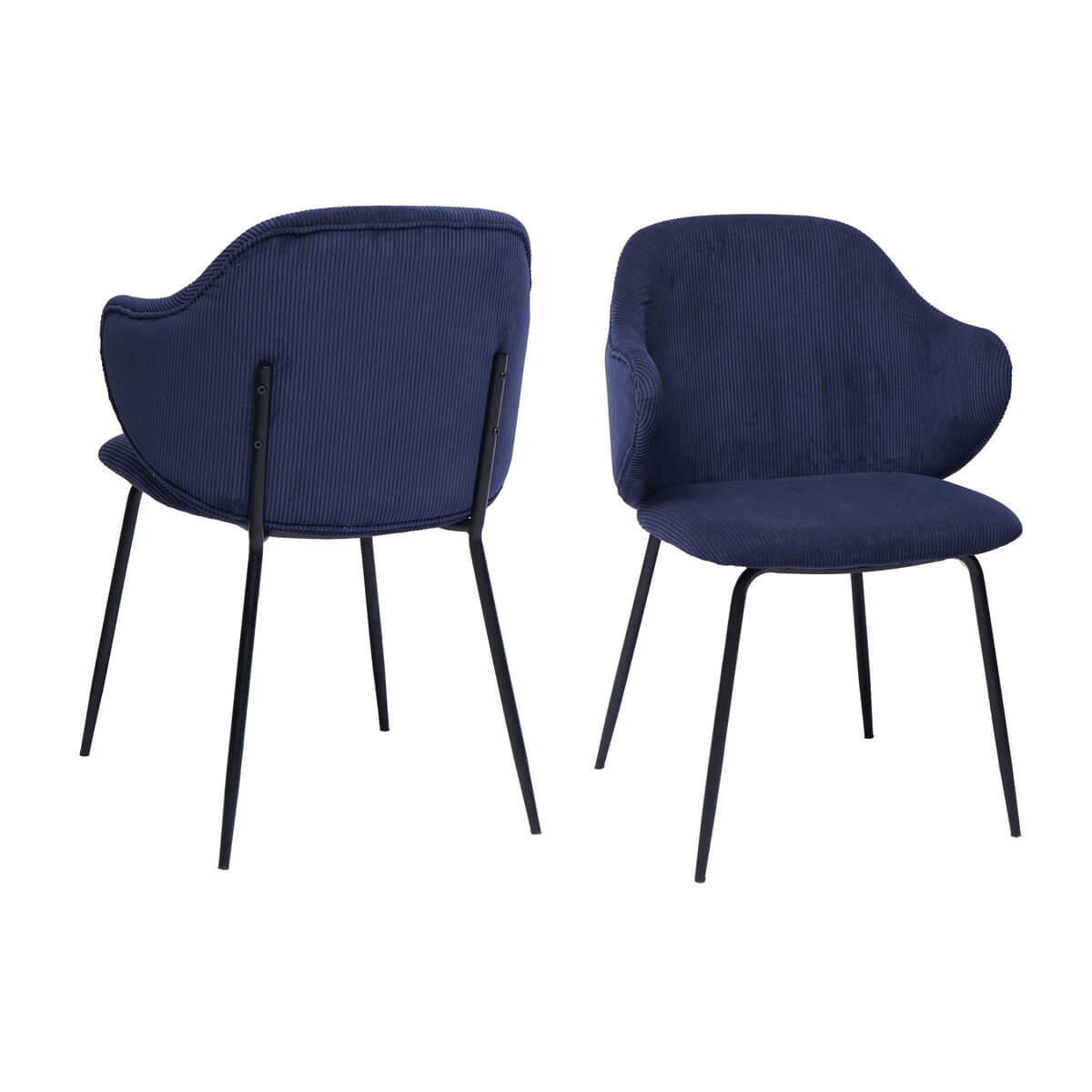 Set of 2 armchairs dark blue - SalesFever