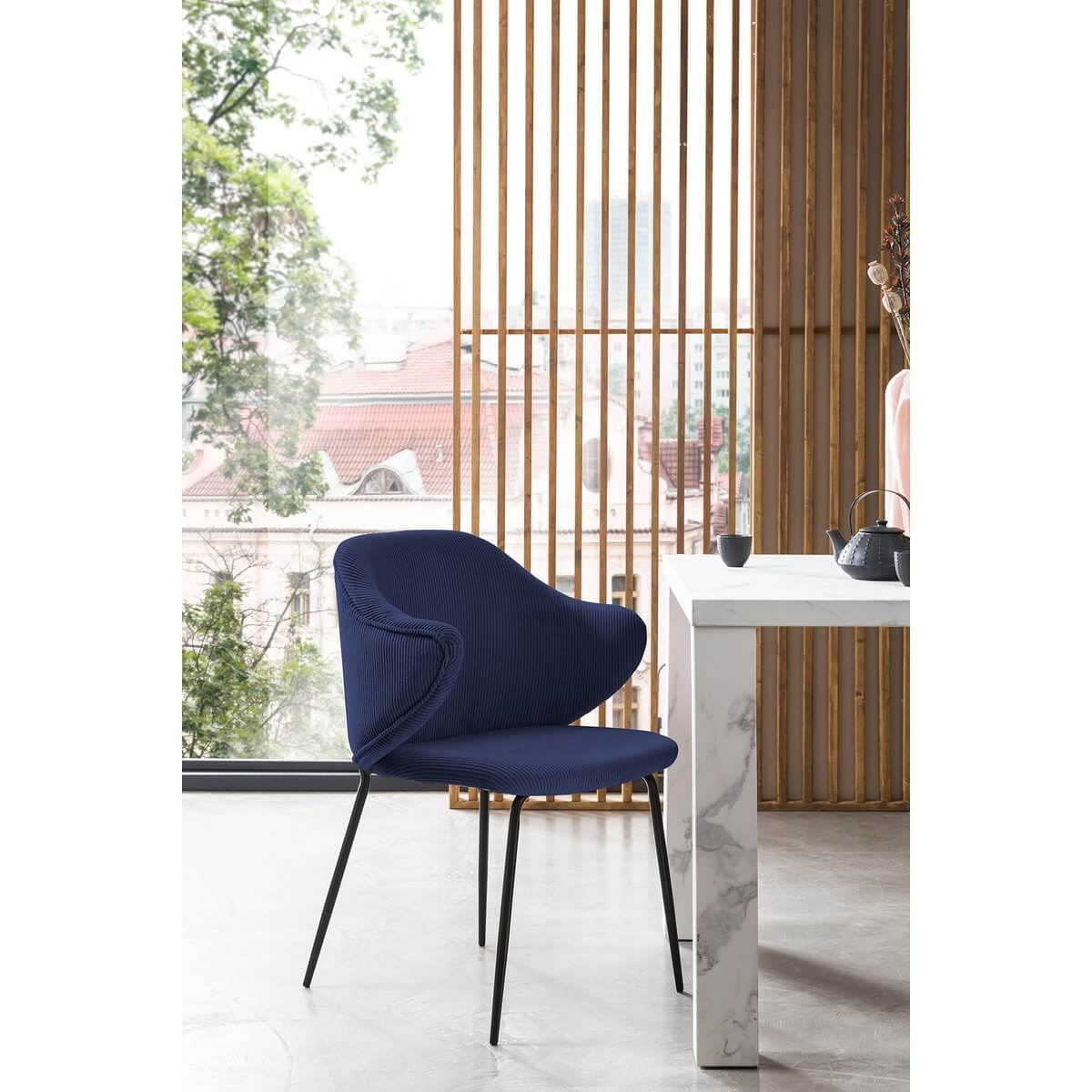 Set of 2 armchairs dark blue - SalesFever