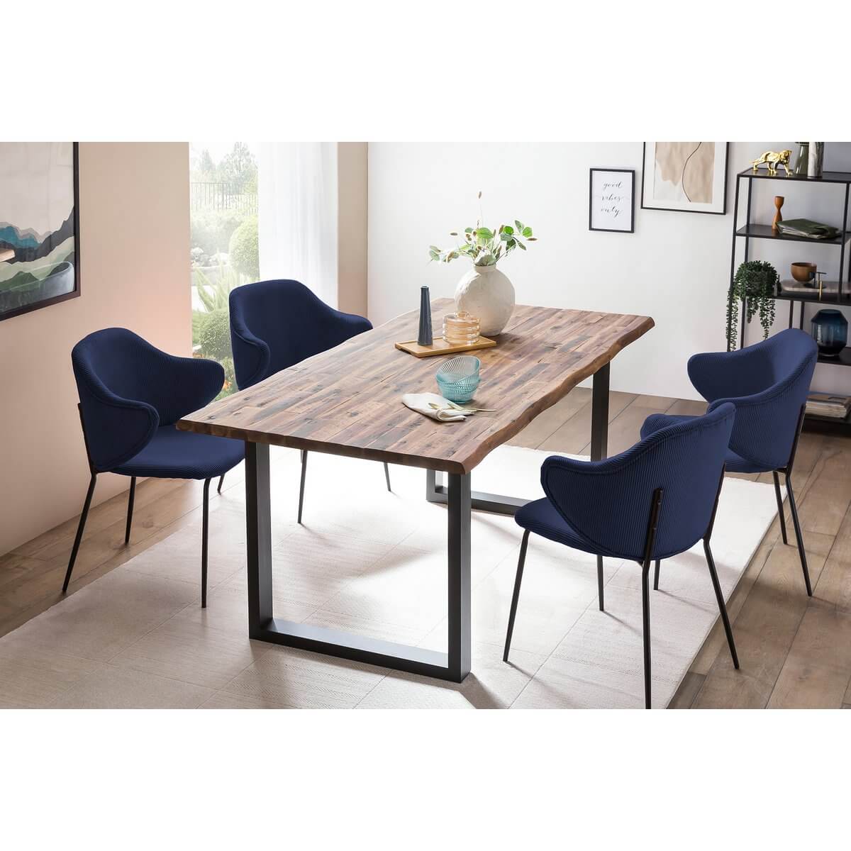 Set of 2 armchairs dark blue - SalesFever