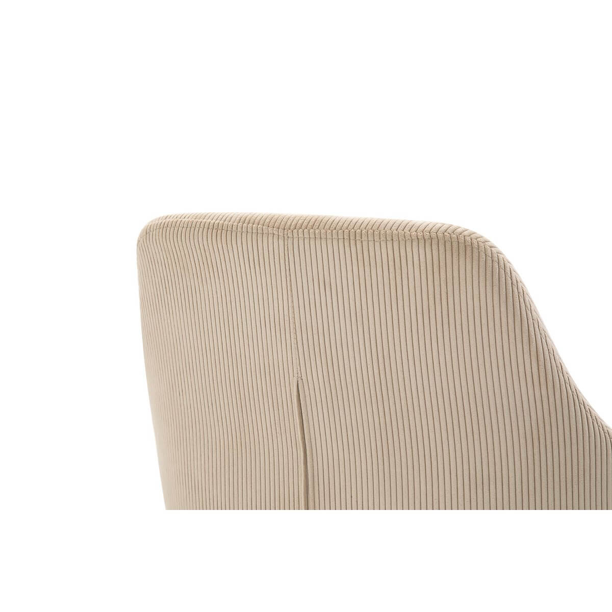 Set of 2 corduroy armchairs beige - SalesFever