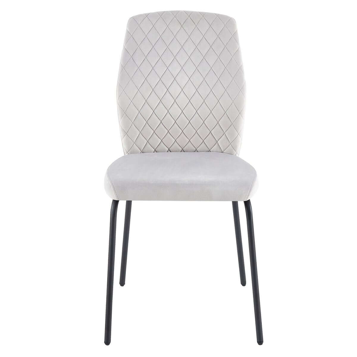 Chair set of 2 light gray - SalesFever