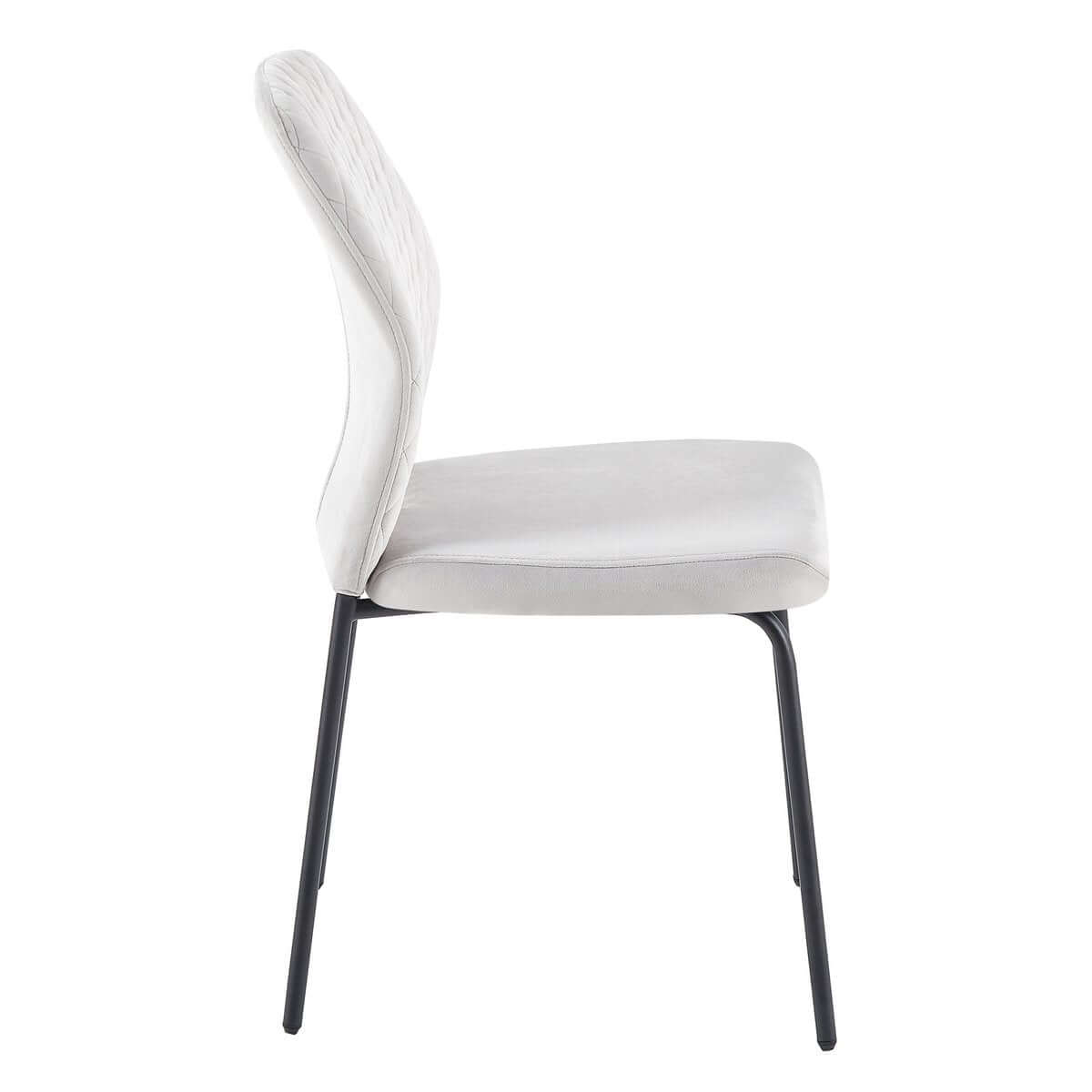 Chair set of 2 light gray - SalesFever