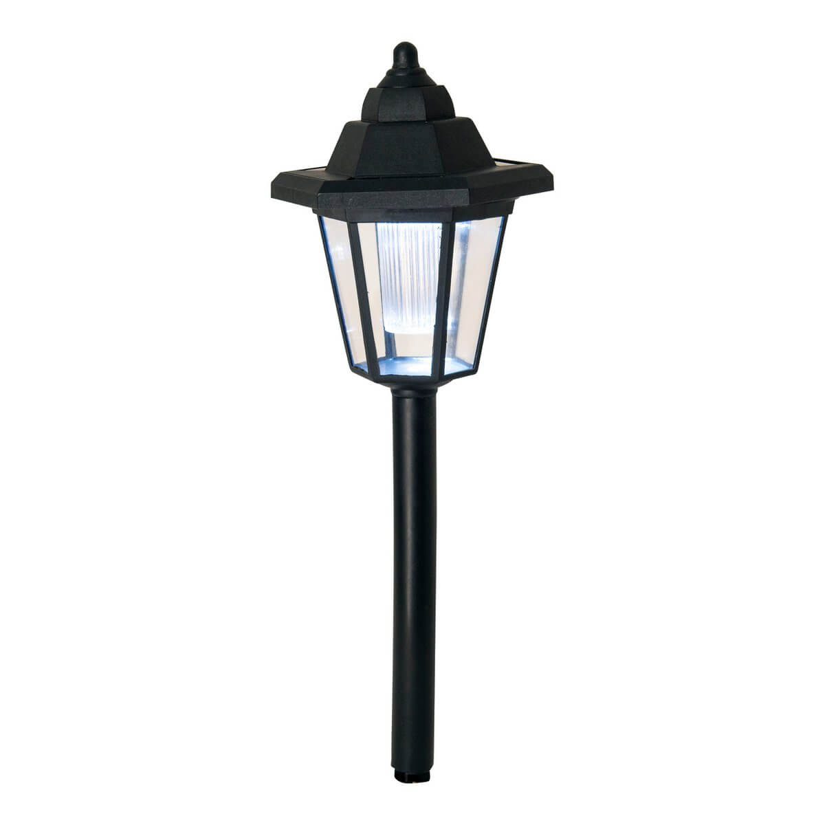 Solar led tuinlampen koel wit - 2-in-1 wand en grondspies - set van 3