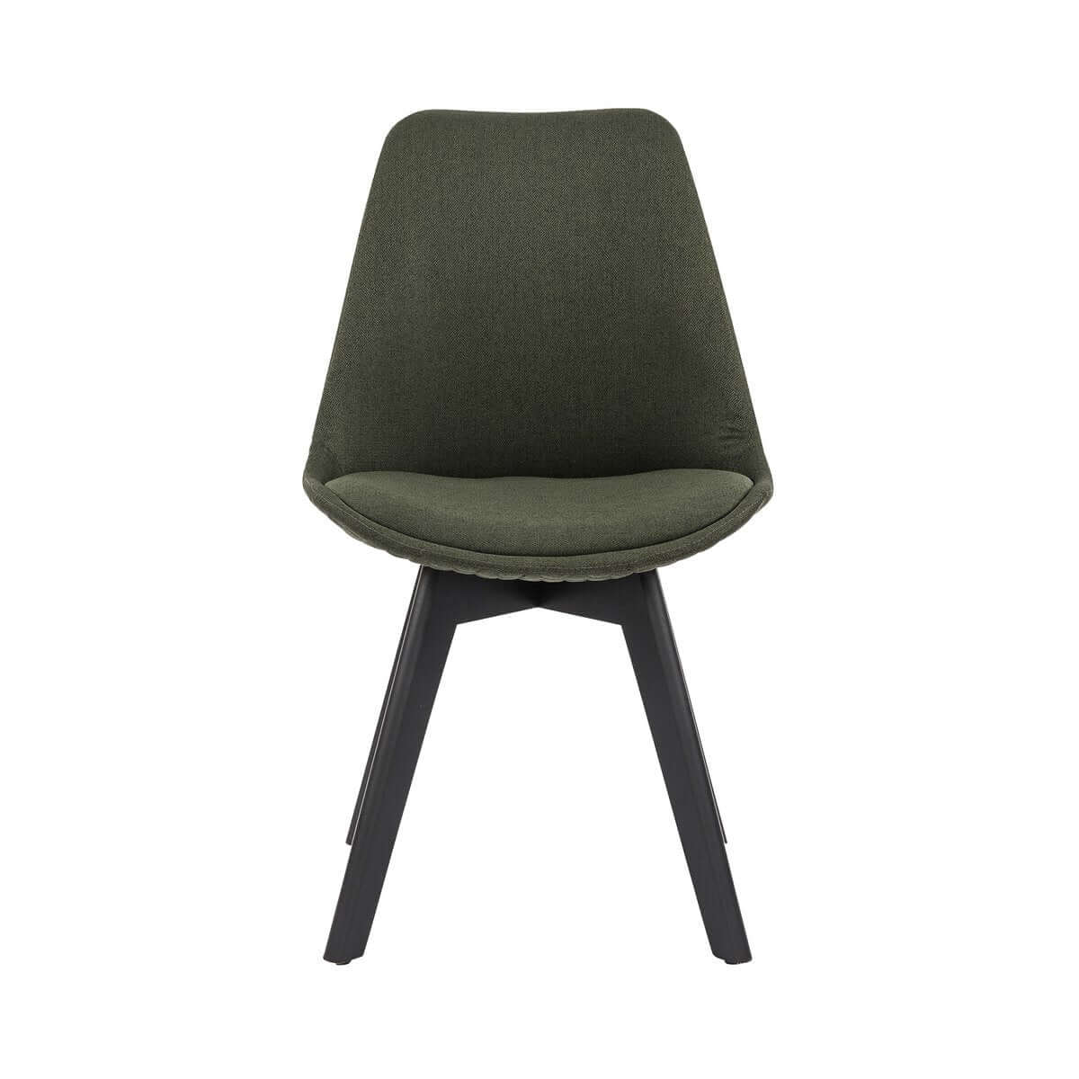 Chair set of 2 green textile - SalesFever