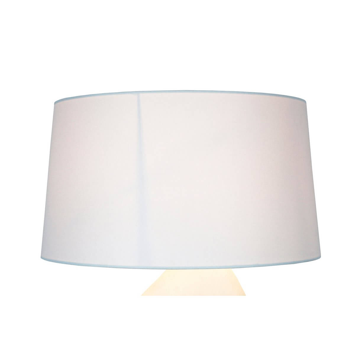 Table lamp ceramic/linen blue/white - SalesFever