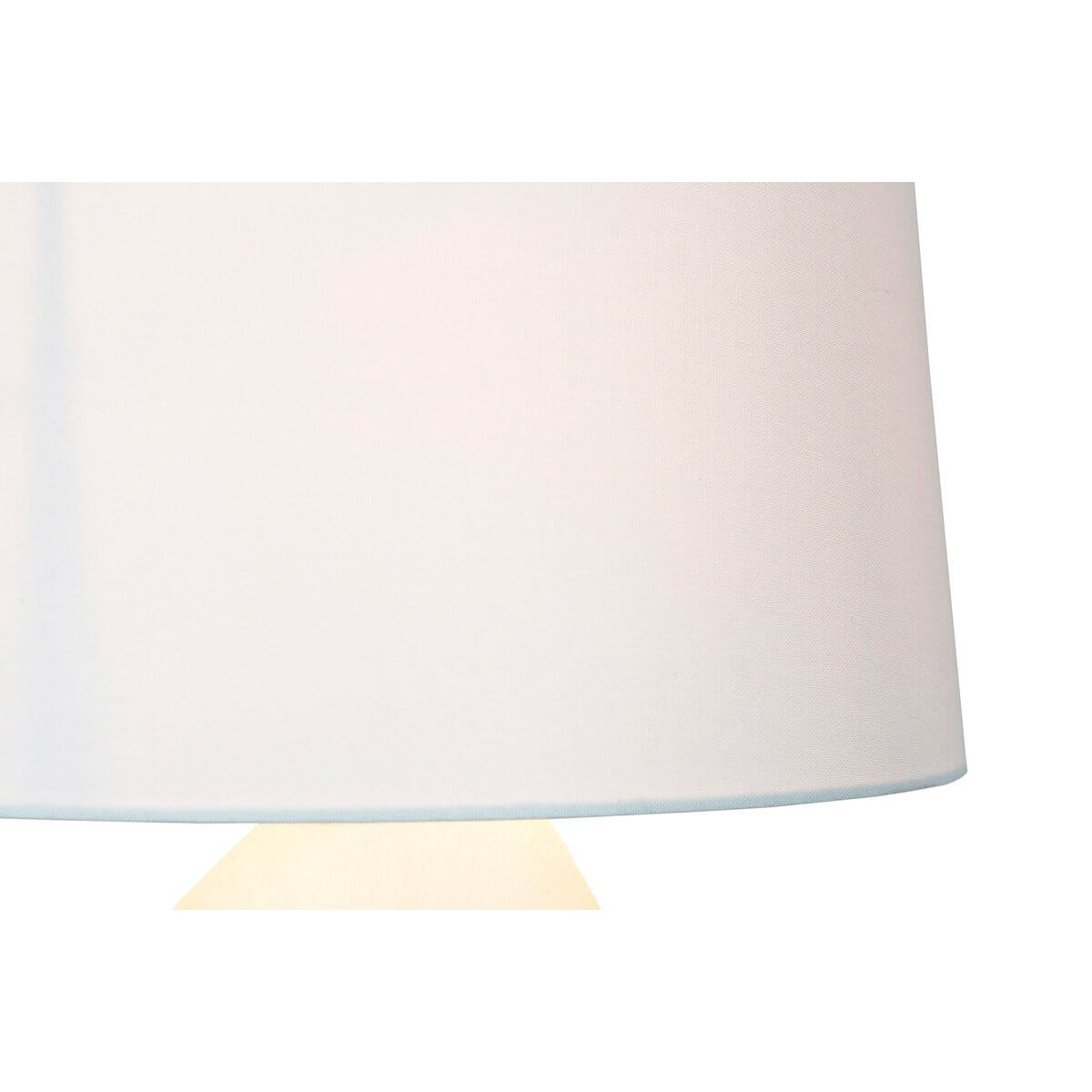 Table lamp ceramic/linen blue/white - SalesFever