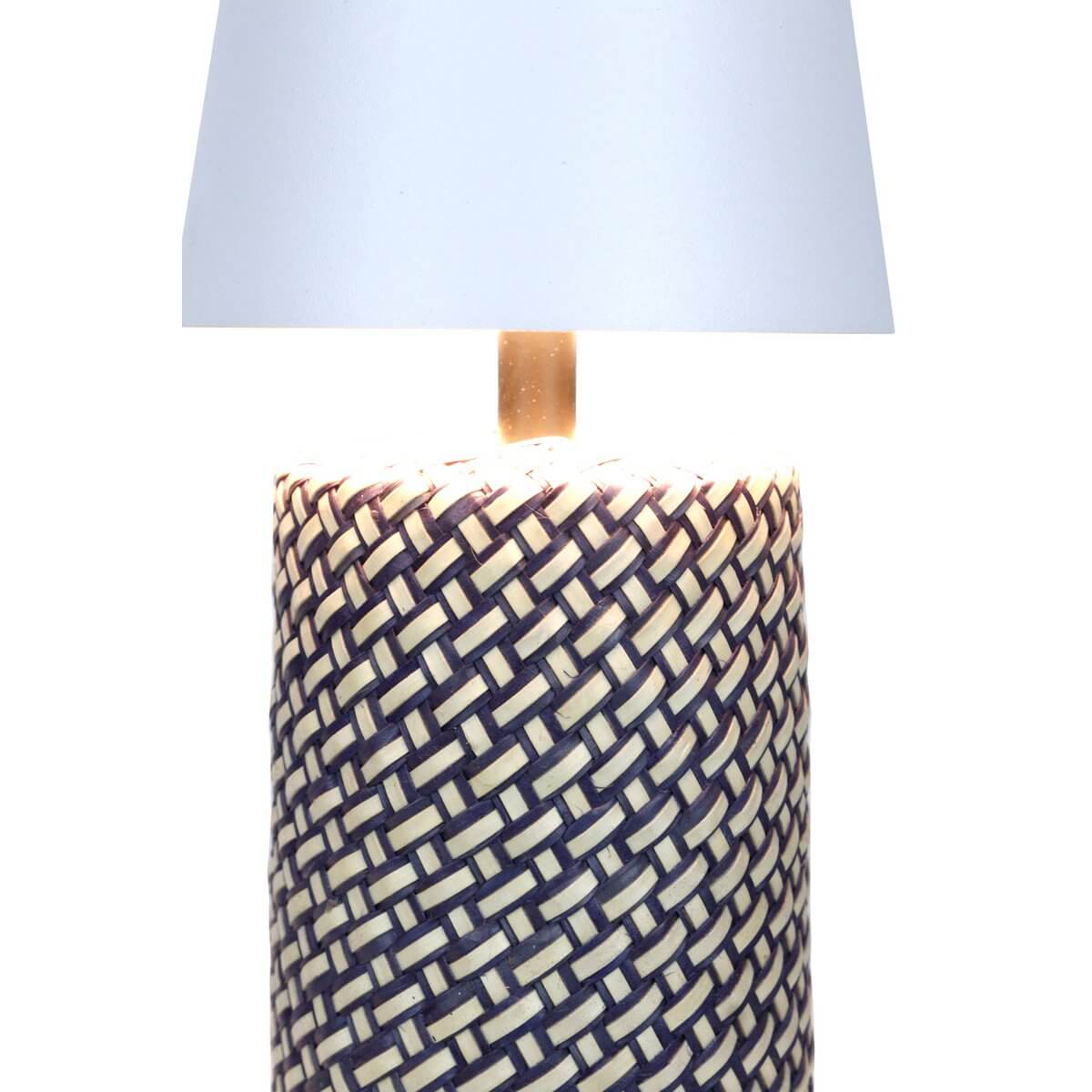 Table lamp black/white 29 cm with LED battery - SalesFever