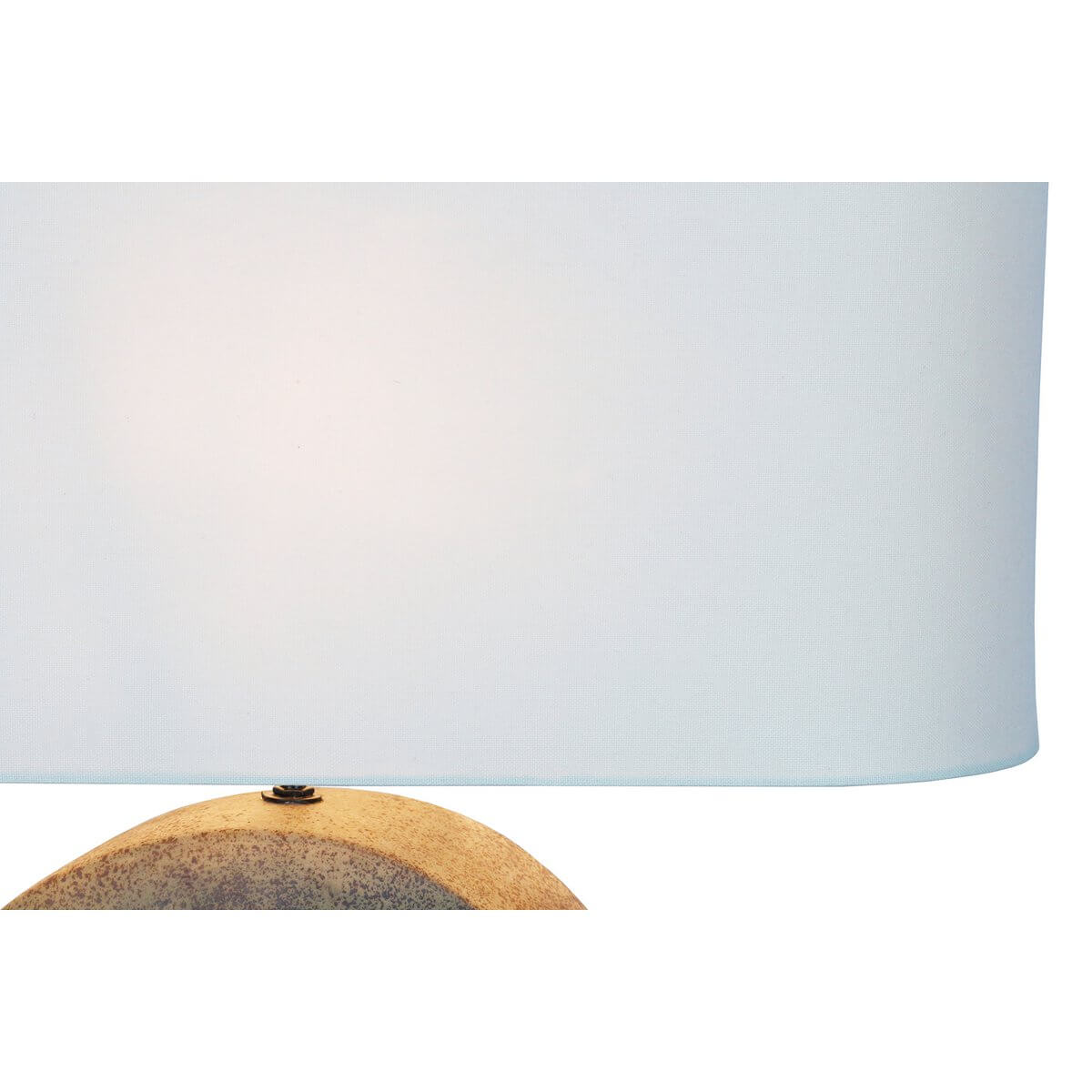 Tischleuchte Keramik/Leinen Grün/Beige - SalesFever