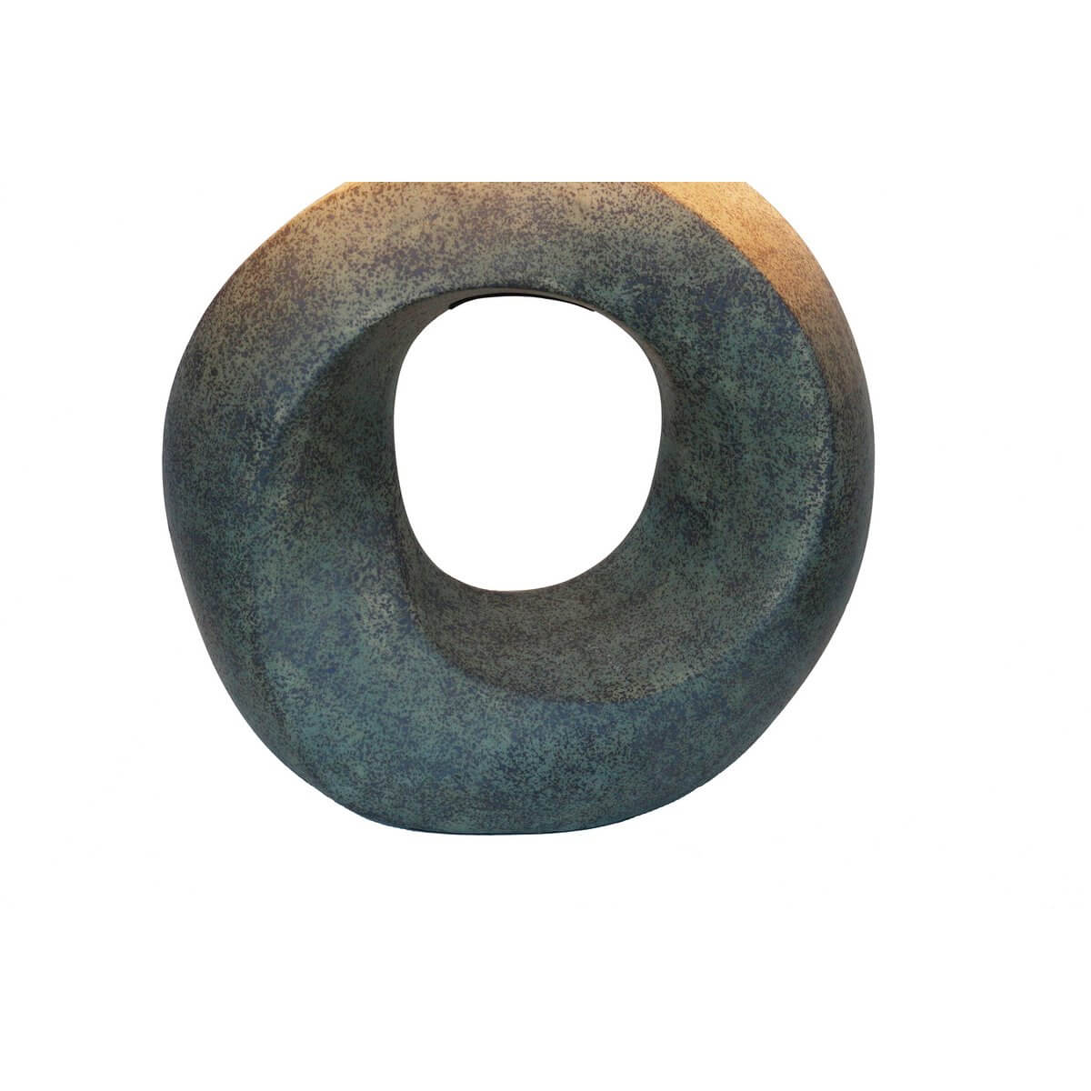 Tischleuchte Keramik/Leinen Grün/Beige - SalesFever