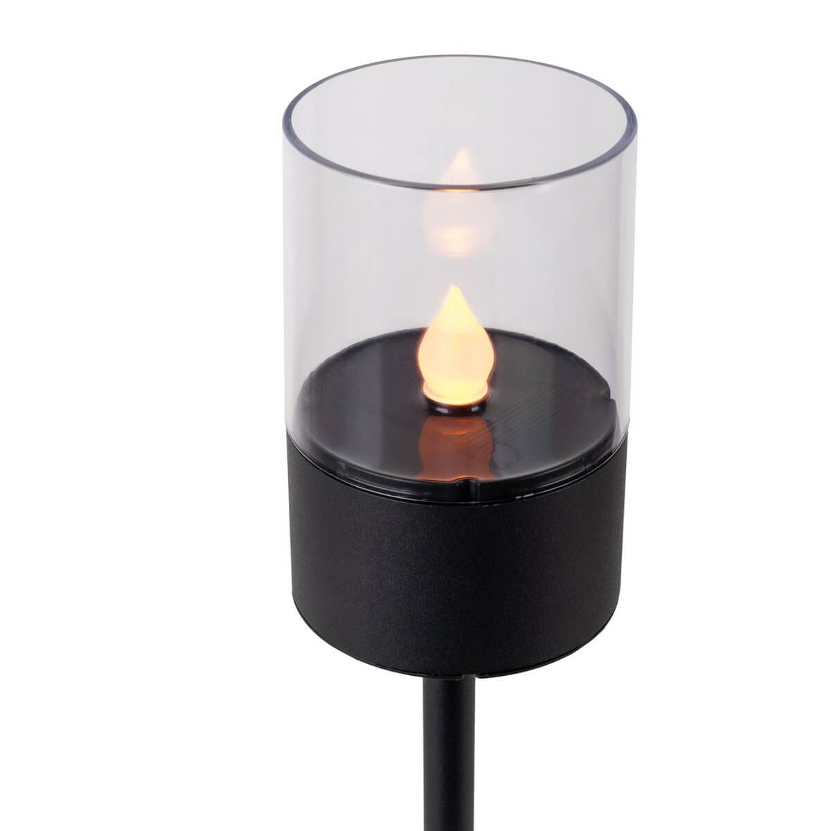 Tuindecoratie stokken metaal kunststof - 37 cm - set van 4