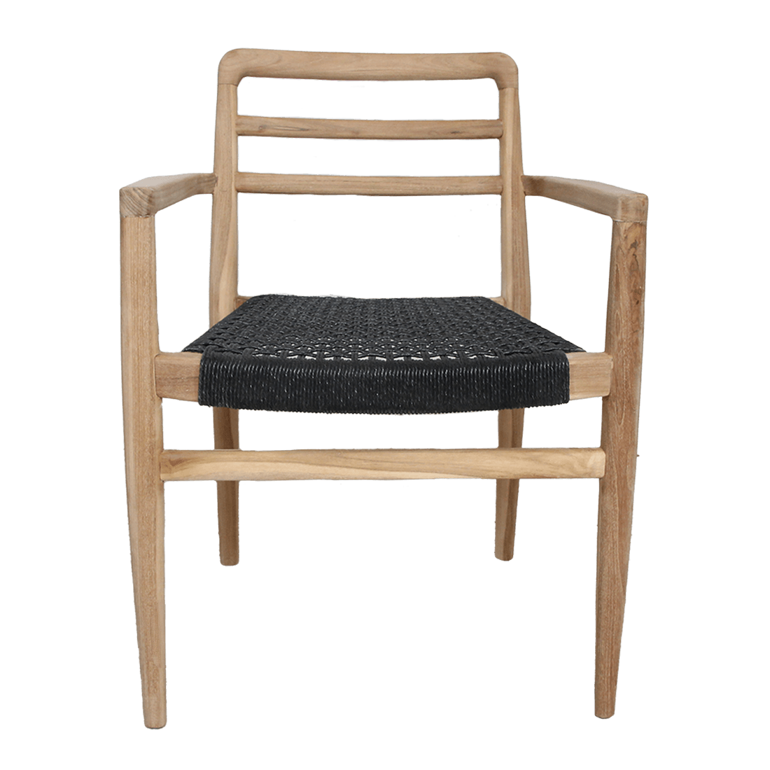 Verano tuinstoel met armleuning zwart - Raw Materials