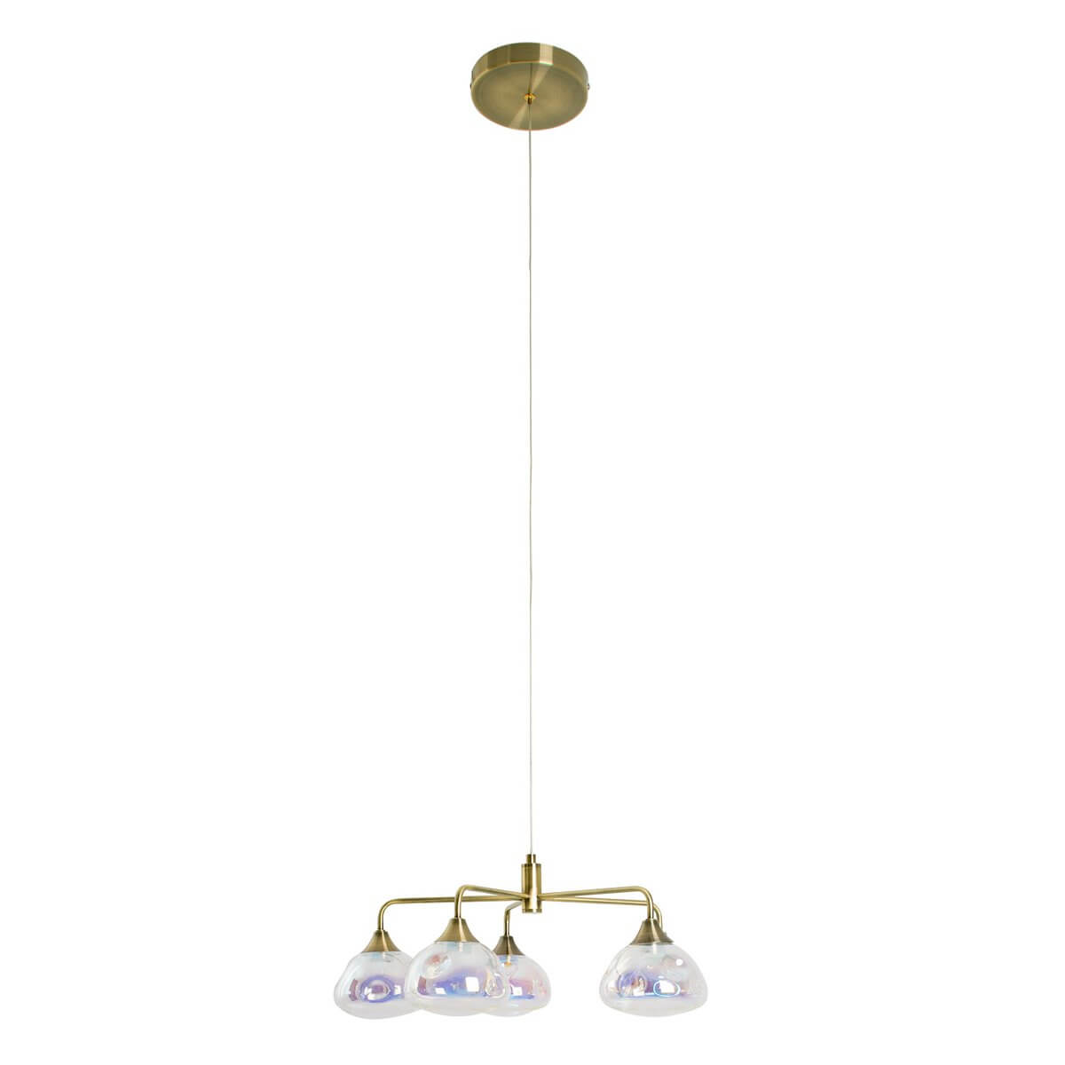 Varna hanglamp met irisglas - 5 lichtpunten - Ø 50 × 120 cm