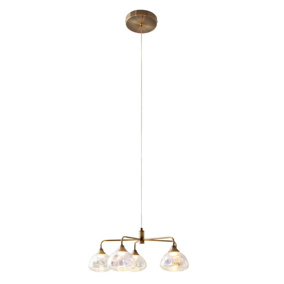 Varna hanglamp met irisglas - 5 lichtpunten - Ø 50 × 120 cm