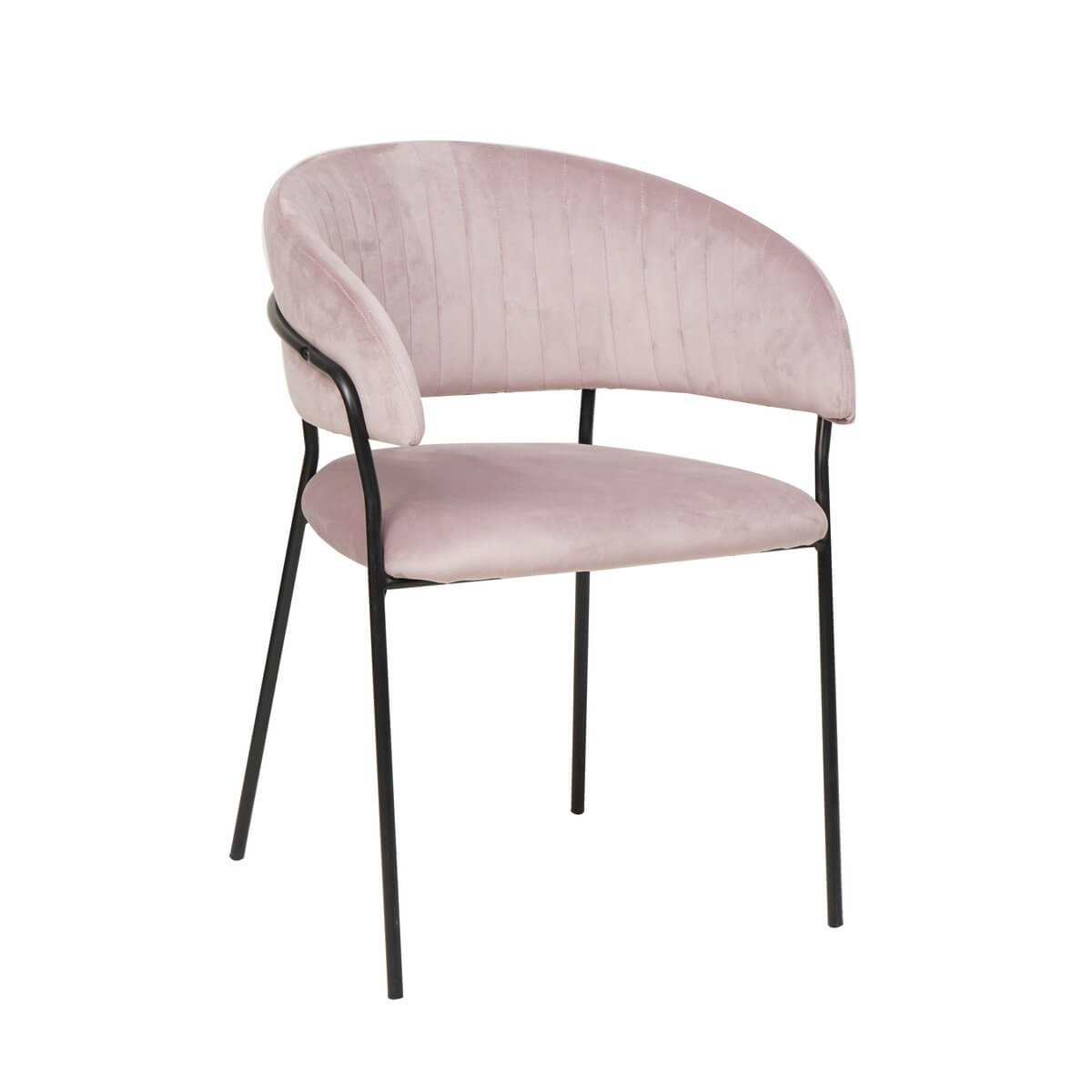 Chair velvet with back quilting rose - SalesFever