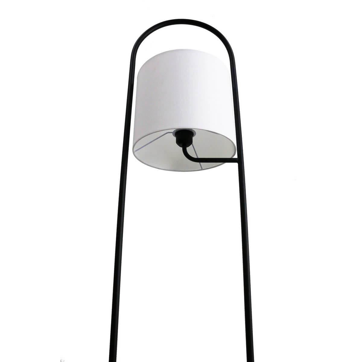 Floor lamp acacia wood natural/white 153 cm - SalesFever