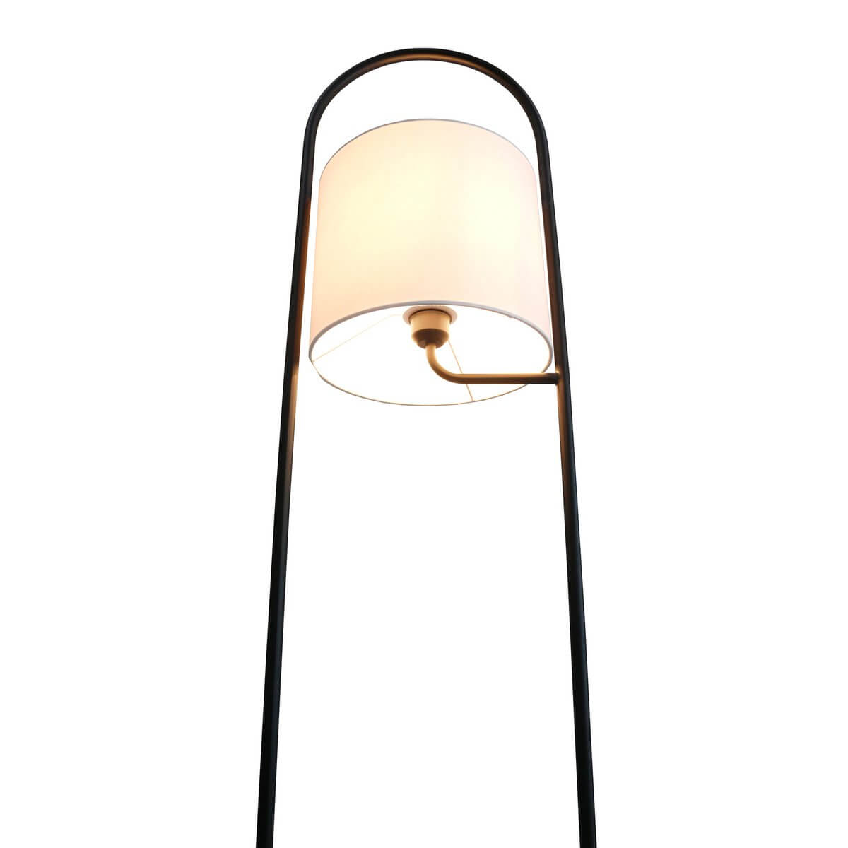Floor lamp acacia wood natural/white 153 cm - SalesFever