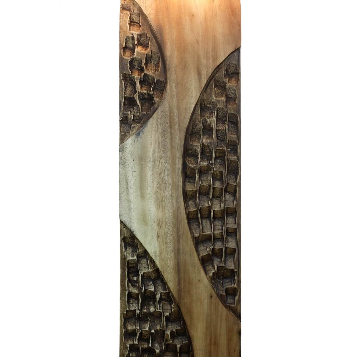 Stehleuchte Akazie/Leinen Natur 171 cm - SalesFever