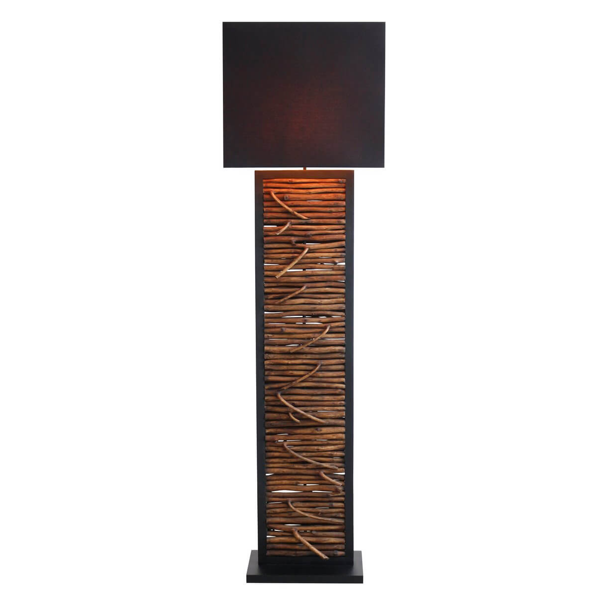 Floor lamp driftwood natural/black 163 cm - SalesFever