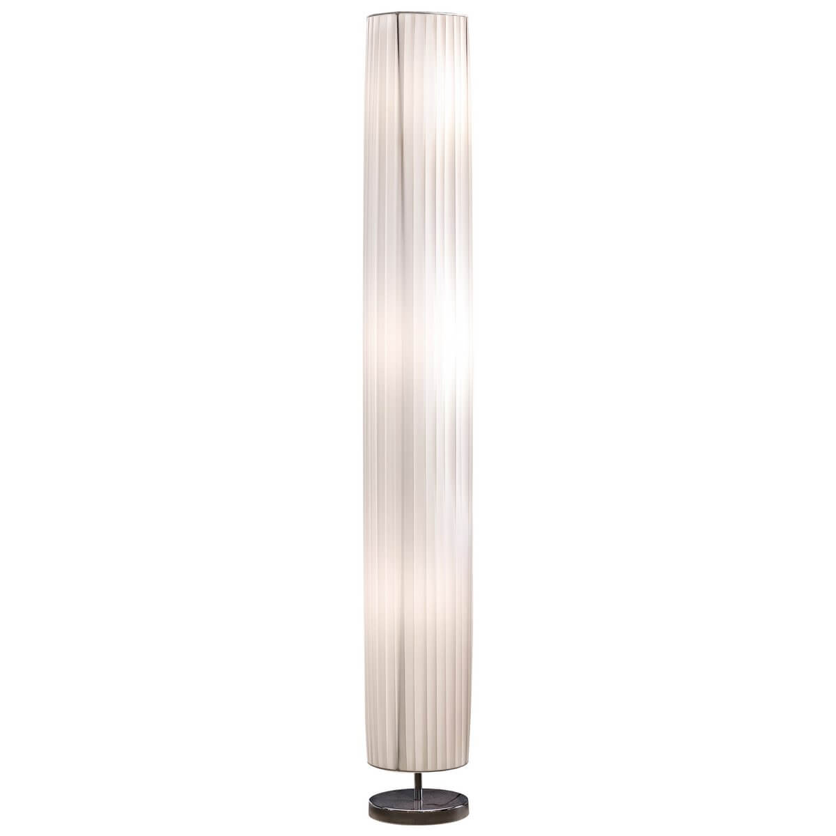 Floor lamp 160 cm round white, chrome - SalesFever