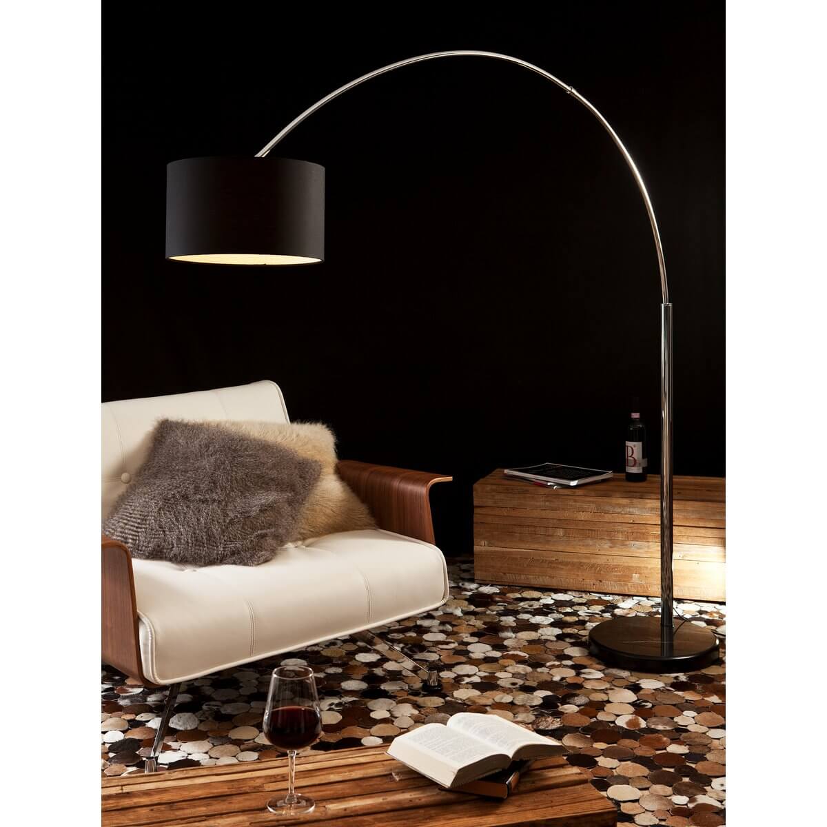 Arc lamp 210 cm black - SalesFever
