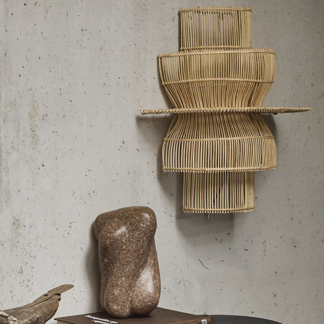 Saturn Wandlamp Rattan - Raw Materials