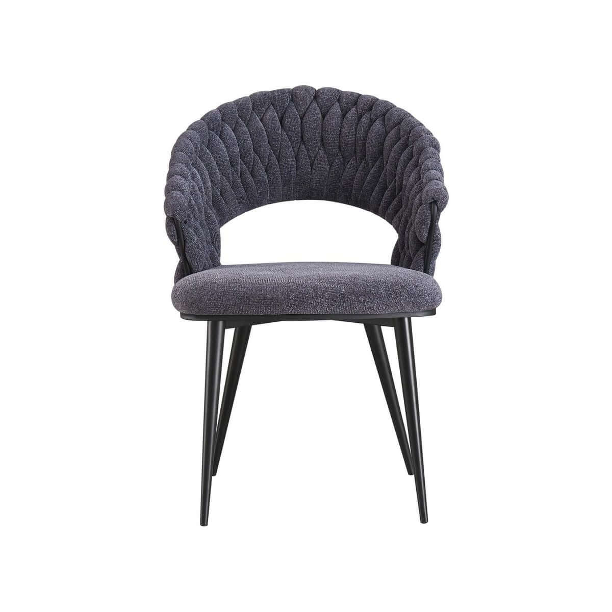 Dining room chair Wave Braided | Anthracite - Luxury Living B.V.