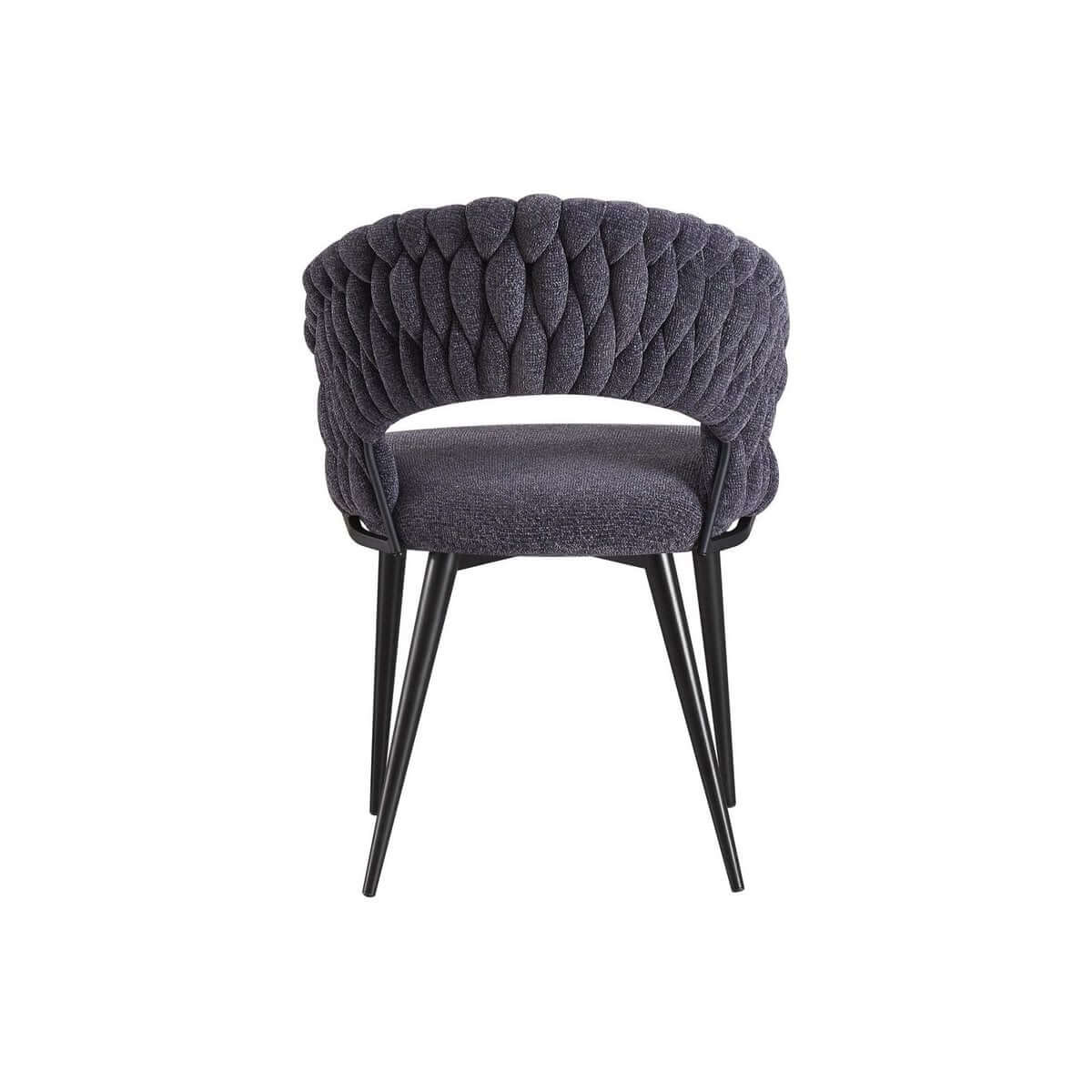 Dining room chair Wave Braided | Anthracite - Luxury Living B.V.