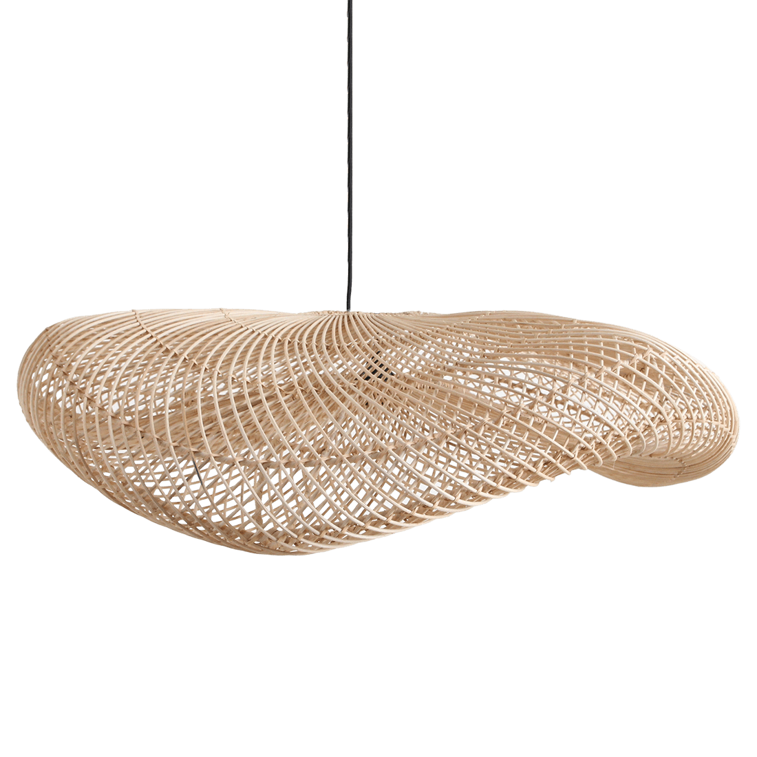 Wave hanging lamp Naturel XL - Raw Materials